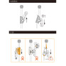 欣達 XINDA 摺疊抓繩器/節節器/夾繩器 MECHANICAL GRIP EN567 HH-8637